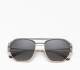 Woodys Kloss 01 S. silver met./grey acet. grey lenses 54-18 140