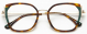 Woodys LORA 02 tortoise/green metal temples 53-17 140