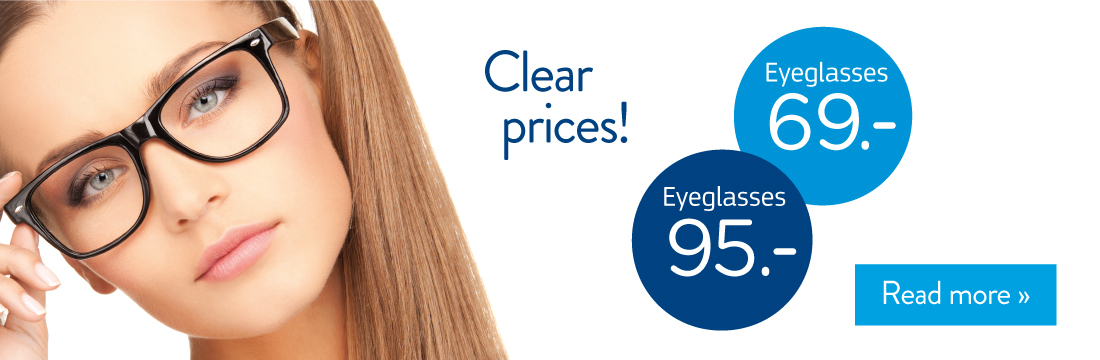 Clear prices! Glasses from 69 €